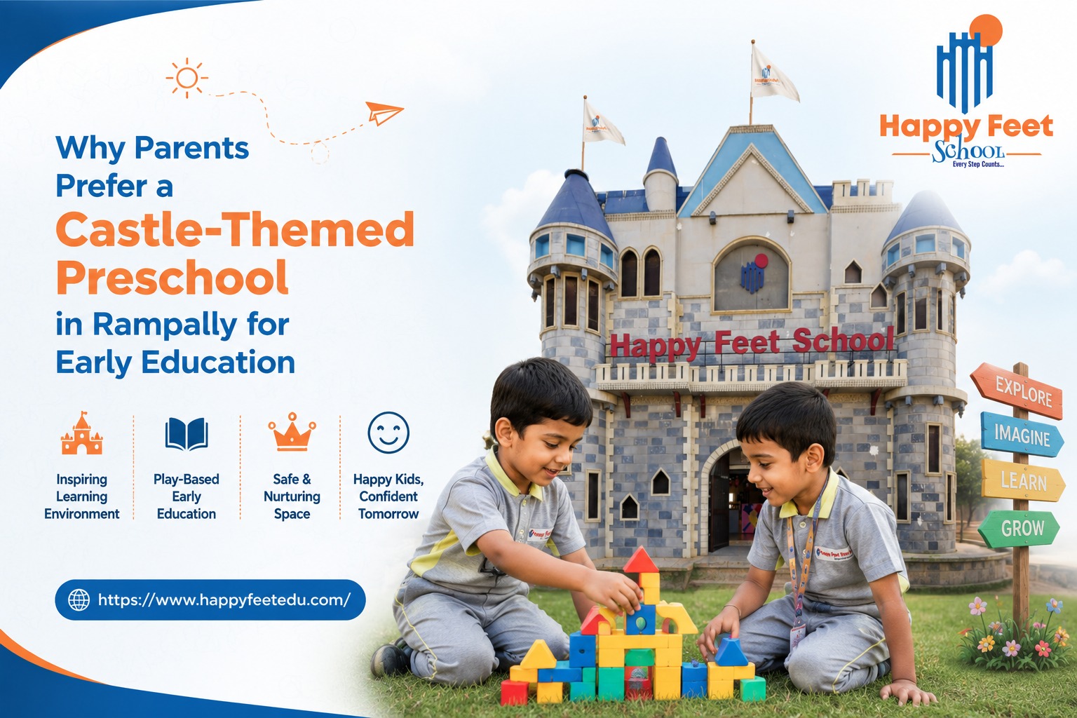 Why Parents Prefer a Castle-Themed Preschool in Rampally for Early Education